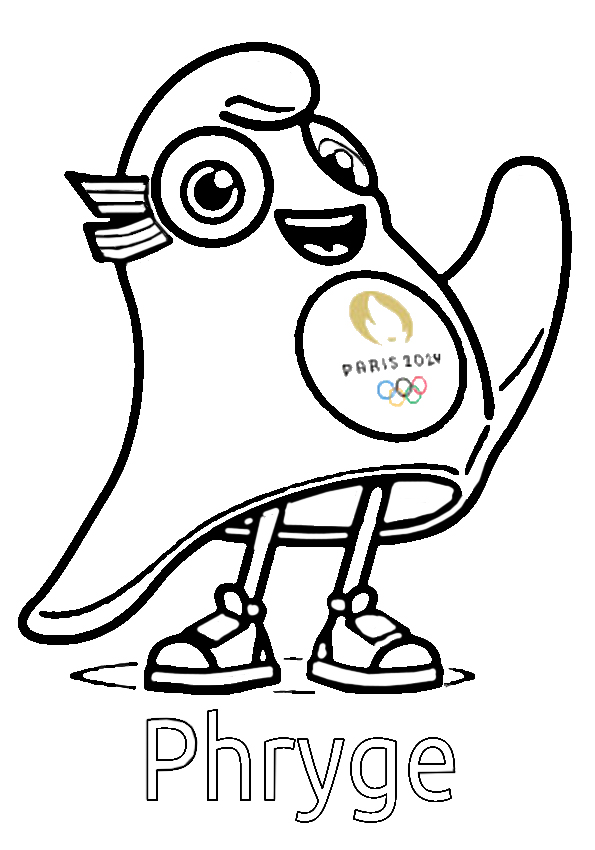 Mascotte Des Jeux Olympiques 2024 Coloriage Image to u